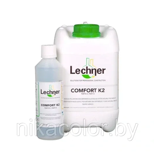 Lechner COMFORT K2 2-К ПАРКЕТНЫЙ ЛАК НА ВОДНОЙ ОСНОВЕ ДЛЯ КОММЕРЧЕСКИХ ПОМЕЩЕНИЙ полуматовый 5.5л.