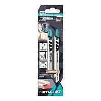 Пилки д/лобзика METALLICA Optima T309BM 116/90мм шаг 2мм, HCS встреч/зуб, чист рез, по дереву 2шт