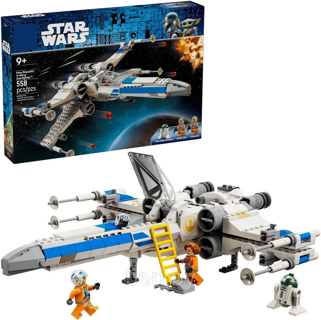Конструктор Star Wars Истребитель X-wing Новой Республики, 66460, 558 деталей