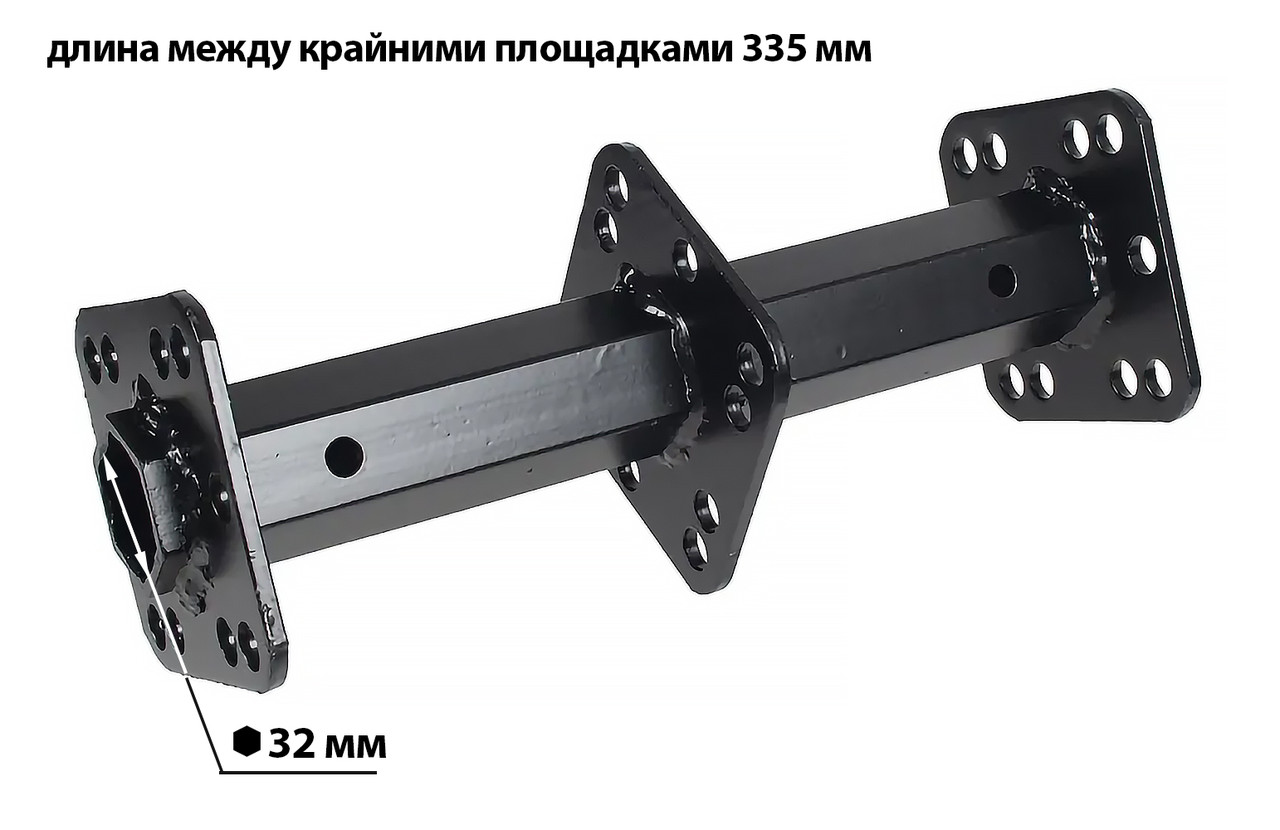 Вал (ступица) почвенной фрезы VELLES 32x335 мм 3 площадки