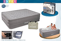 Intex 66958 Надувная кровать Ultra Plush Bed, размер 152x203x46 см (насос 220v)