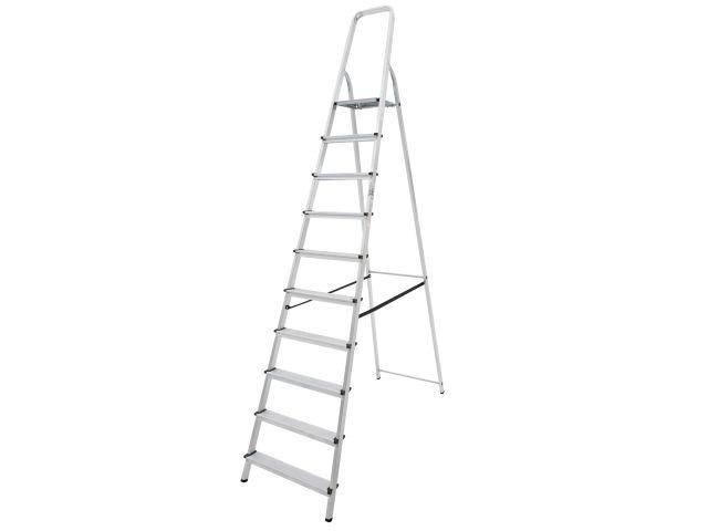 Лестница-стремянка алюм. 217 см 10 ступ. 8,1 кг PRO STARTUL (ST9940-10)