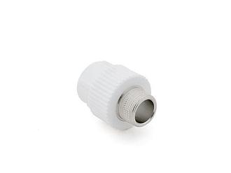 Ниппель ПП комб. нар. 20х3/4", бел. РТП