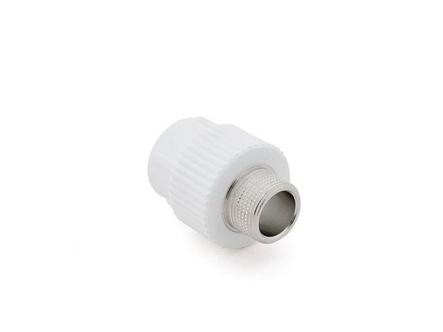 Ниппель ПП комб. нар. 25х3/4", бел. РТП