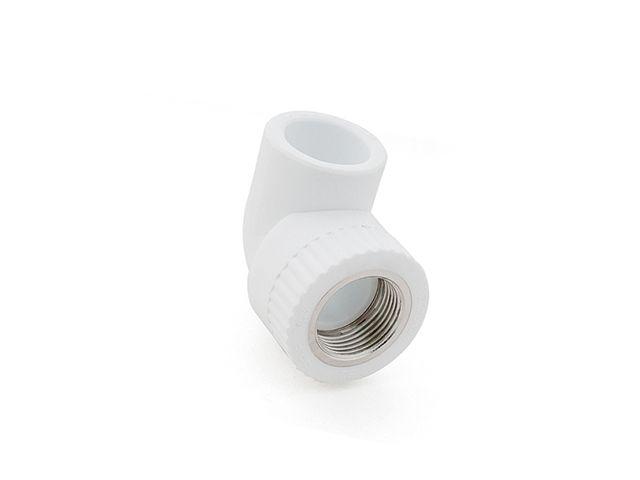 Колено ПП комб. вн. 25х1/2", бел. РТП