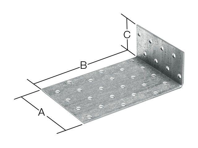 Уголок крепежный анкерный 40х200х40 мм KUL 2.0 мм белый цинк STARFIX