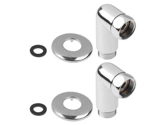 Американка угловая 3/4" вн. х 3/4" нар. ХРОМ, AV Engineering (2 шт. в уп.)