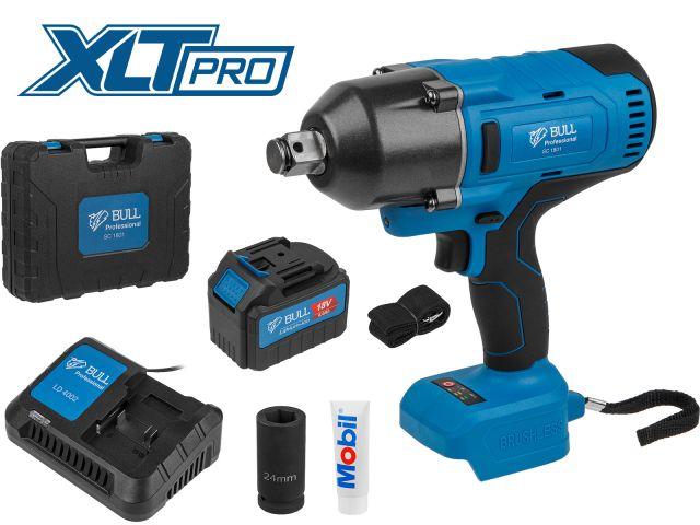 Аккум. ударный гайковерт BULL SC 1801 в чем. XLTpro БЕСЩЕТ., 18 В, 1000 Н*м, 3/4", 1х6 А*ч, з/у 4 А