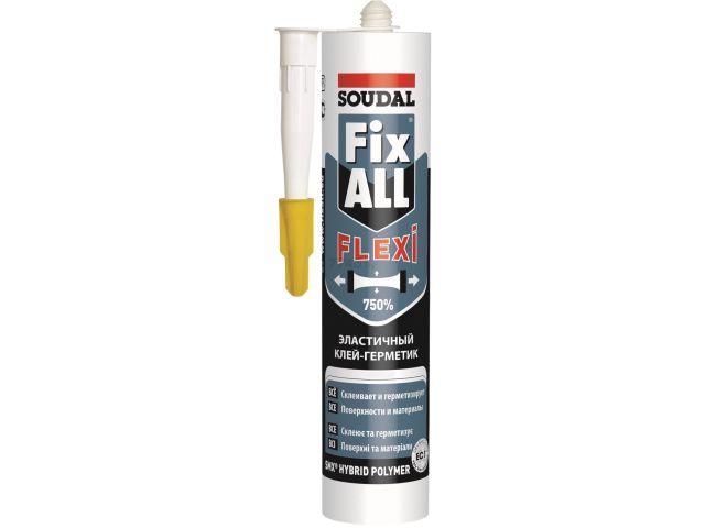Клей-герметик гибрид."Soudal" Fix All Flexi белый 290 мл