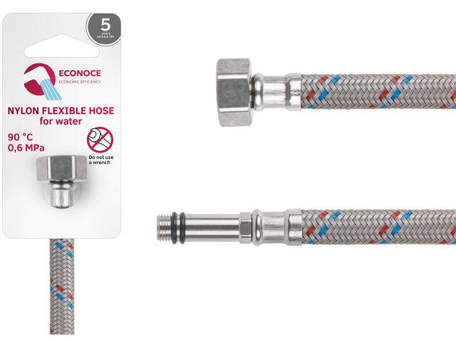 Подводка гибкая, Nylon, иголка м10 длинная - гайка 1/2" 150 см ECONOCE