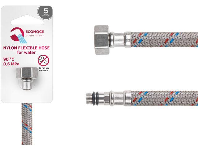 Подводка гибкая, Nylon, иголка м10 короткая - гайка 1/2" 80 см ECONOCE