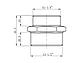 Ниппель ред. 1 1/2" нар. х 1 1/4" нар., AV Engineering (инд. упак.), фото 2