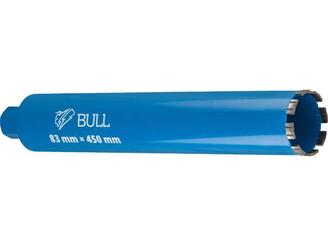 Коронка алмазная d 83мм железобетон BULL, L450мм, 1 1/4", микроудар, сухое сверление