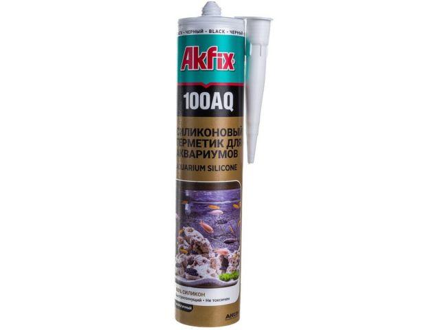 Силикон аквариумный Akfix 100AQ черный, 280мл