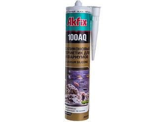 Силикон аквариумный Akfix 100AQ черный, 280мл