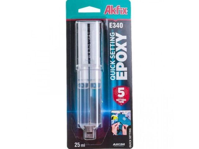 Клей эпоксидный для металла Akfix E340 (25мл)