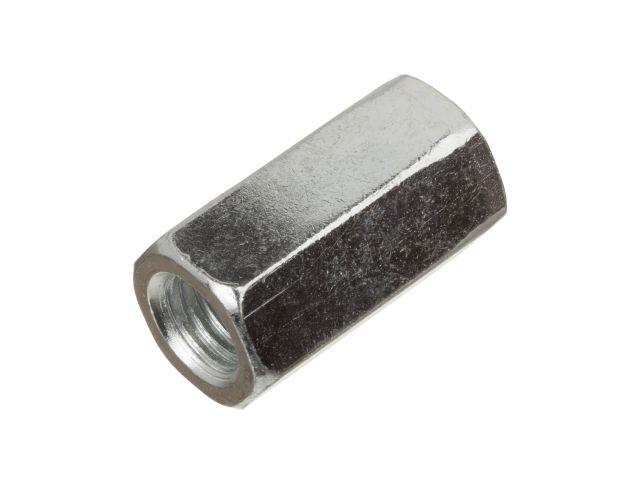 Гайка М14 удлиняющая, цинк, (260 шт в коробе) STARFIX