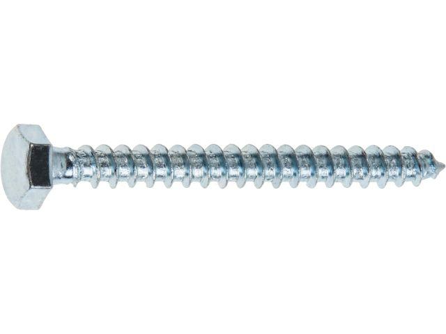 Шуруп 8х40 мм шестигр. головка, цинк, DIN 571 (100 шт в карт. уп.) STARFIX