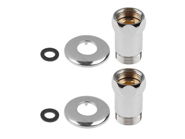 Американка прямая 1" вн. х 3/4" нар. ХРОМ, AV Engineering (2 шт. в уп.)