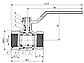 Кран шаровый 1/2" вн.-вн. ручка PN40, AV Engineering, фото 2