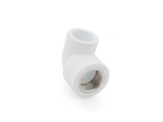 Колено ПП комб. вн. 32х3/4", бел. РТП