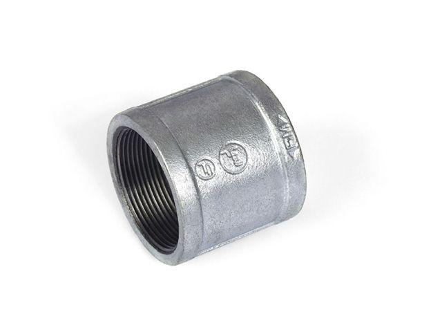 Муфта 1/2" дюйм вн.-вн. чугун цинкованный 2 шт. инд. упак. AV Engineering