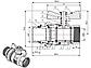 Кран шаровый 1" нар.-вн. бабочка (со сгоном) PN40, AV Engineering, фото 2