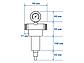 Фильтр самоочищающийся 3/4" нар. или 1/2" вн., 100 микрон, с манометром, AV Engineering (инд. упак.), фото 3