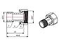 Узел присоединительный DN-15 х 37 (2 шт. в уп) AV Engineering, фото 2