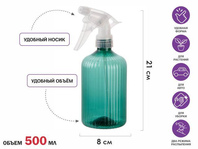 Опрыскиватель ручной 0,5л с пульверизатором, PERFECTO LINEA