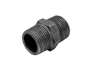 Ниппель 1" дюйм нар.-нар. чугун черн. AV Engineering