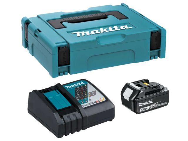 Комплект АКБ BL1860Bx1шт., ЗУ DC18RC, кейс MAKPAC MAKITA