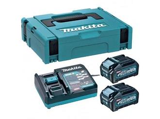 Комплект PSK MKP1G002 40V XGT аккумулятор  BL4040 (2 шт.) + зарядное устройство DC40RA XGT в кейсе