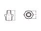 Ниппель ред. 1 1/2" х 1 1/4" нар.-нар. чугун оцинк., AV Engineering, фото 2