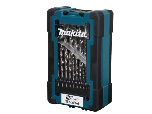 Набор сверл по металлу ц/х, HSS-G, D-78368 комплект из 25 шт MAKITA