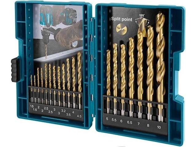 Набор сверл по металлу HSS-TiN Economy 1.5-10 мм (19 шт) MAKITA