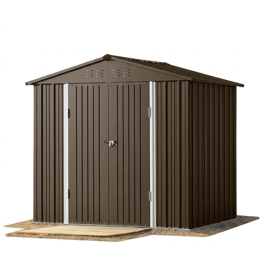 Металлический садовый сарай TRIO (3,12 × 3,12 м)