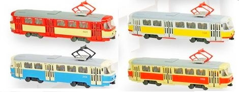 Игрушечная коллекционная модель инерционная трамвая 1:87 - фото 2 - id-p36967544