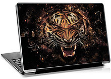 Наклейка на ноутбук с тигром