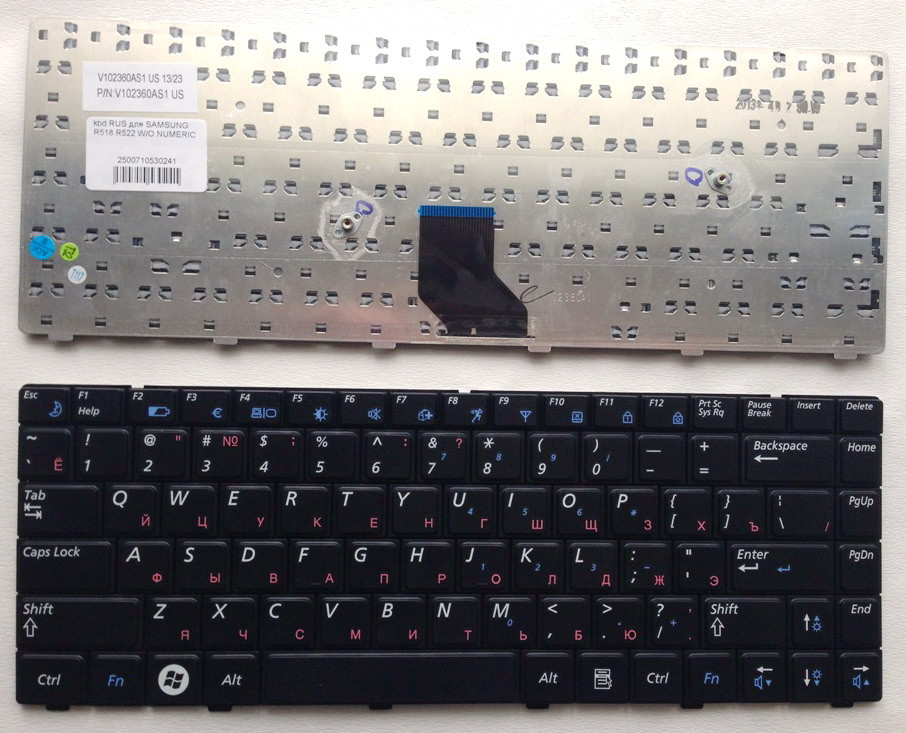 Клавиатура ноутбука SAMSUNG NP-R522 - фото 1 - id-p37579004