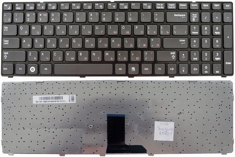 Клавиатура ноутбука SAMSUNG R580-JBB2