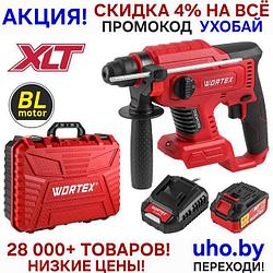 Аккум. перфоратор WORTEX CRH 1820-2 в чем. ALL1 XLT SET БЕСЩЕТ., 18 В, 2.2 Дж, 20 мм, 1х4 А*ч