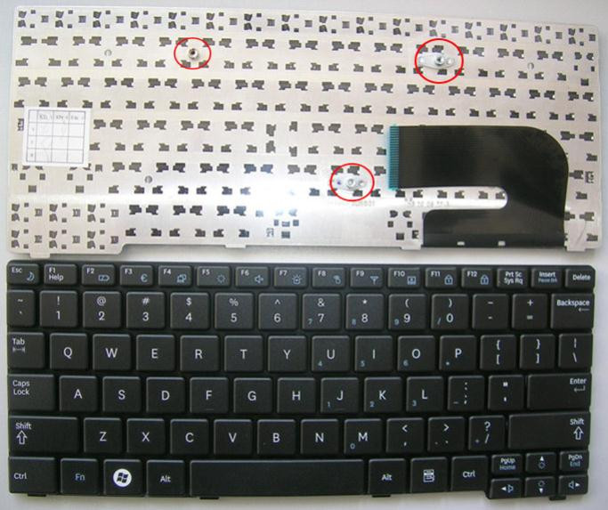 Клавиатура нетбука SAMSUNG N148, черная