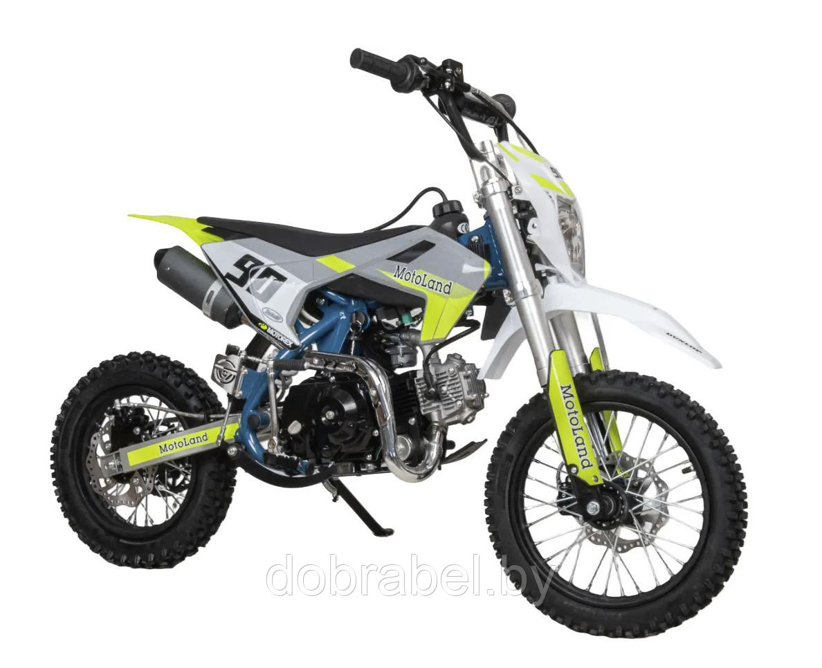 Питбайк Motoland TCX125 E 14/12 + фара зеленый