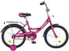 Двухколесный велосипед для девочки Novatrack Vector 14 (фиолетовый)