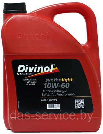 Моторное масло Divinol Syntholight 10W-60 (синтетическое моторное масло 10w60) 1 л., фото 2
