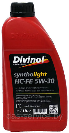 Моторное масло Divinol Syntholight HC-FE 5W-30 (синтетическое моторное масло 5w30) 1 л., фото 2