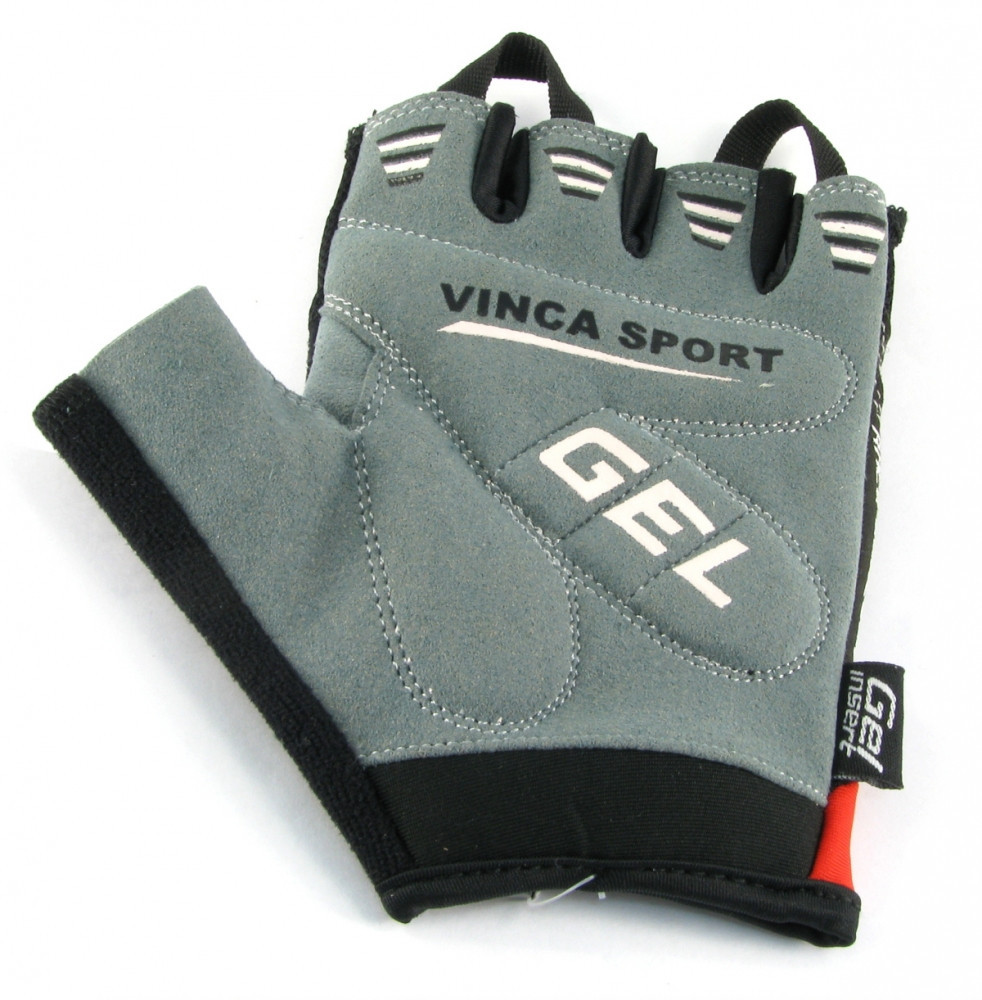 Велоперчатки Vinca sport VG 925 red/black - фото 2 - id-p37133334