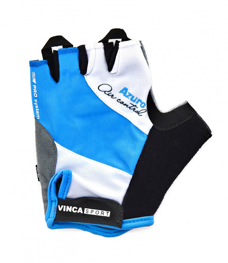 Велоперчатки Vinca sport VG 933 blue azuro