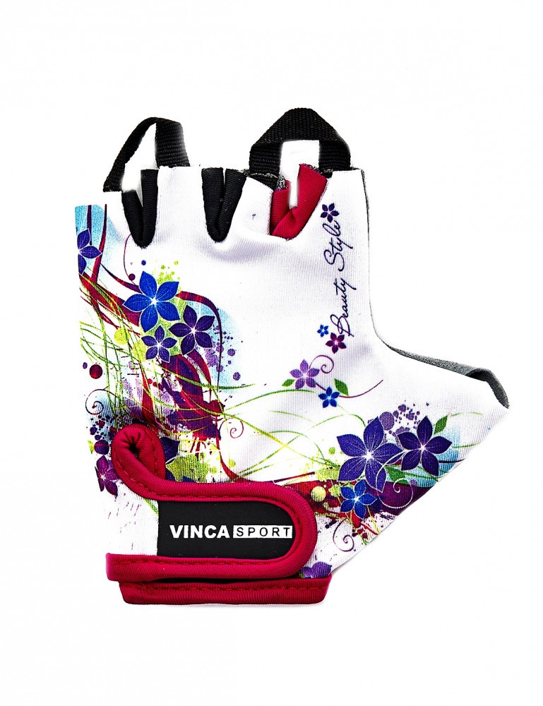 Велоперчатки детские Vinca sport VG 937 child flowers - фото 1 - id-p37133355